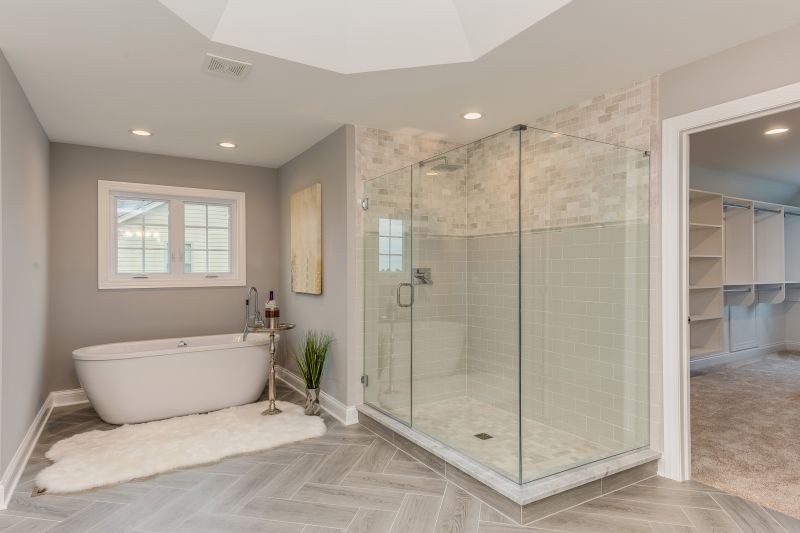 Walk-in Shower with Tile Accents
